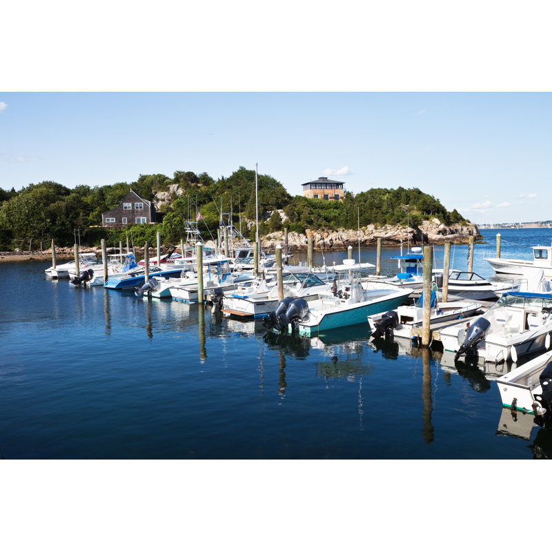 Moored Boats by Stevegeer - No Frame Art Prints on Canvas, 30cm H x 46cm W