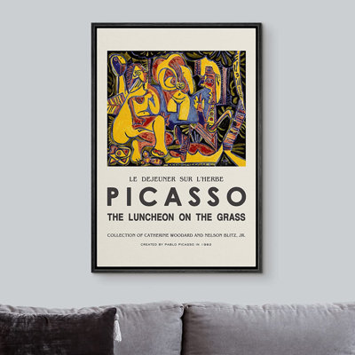 Art classique, impression sur toile, désert, art mural, déjeuner sur l'herbe par Pablo Picasso