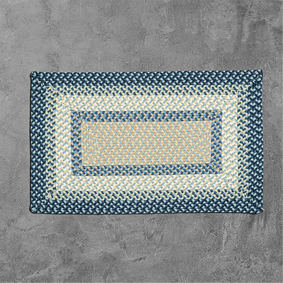 Tapis géométrique jaune en polypropylène Aylo