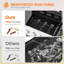 Barbecue au gaz propane et au charbon de bois autoportant à brûleur simple avec brûleur latéral Sapphome
