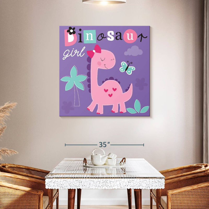 «Ashelle Dinosaur Girl», typographie, H 39 po x l 39 po