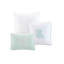 Housse de couette très grand / très grand - 100% coton avec broderie corail et bordure découpée