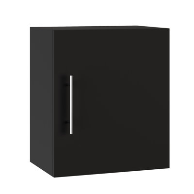  Petite armoire murale Domenique, petite armoire de rangement pour salle de bain avec tablettes réglables, P 12 po x l 18 po x H 20 po, noir