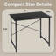 Table d'ordinateur avec bureau en métal-787860045