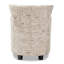 Upholstered Armchair with Footstool