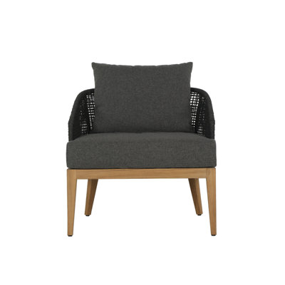 Fauteuil rembourré - gris