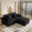 Canapé modulaire rembourré avec repose-pieds-110374986-110374989