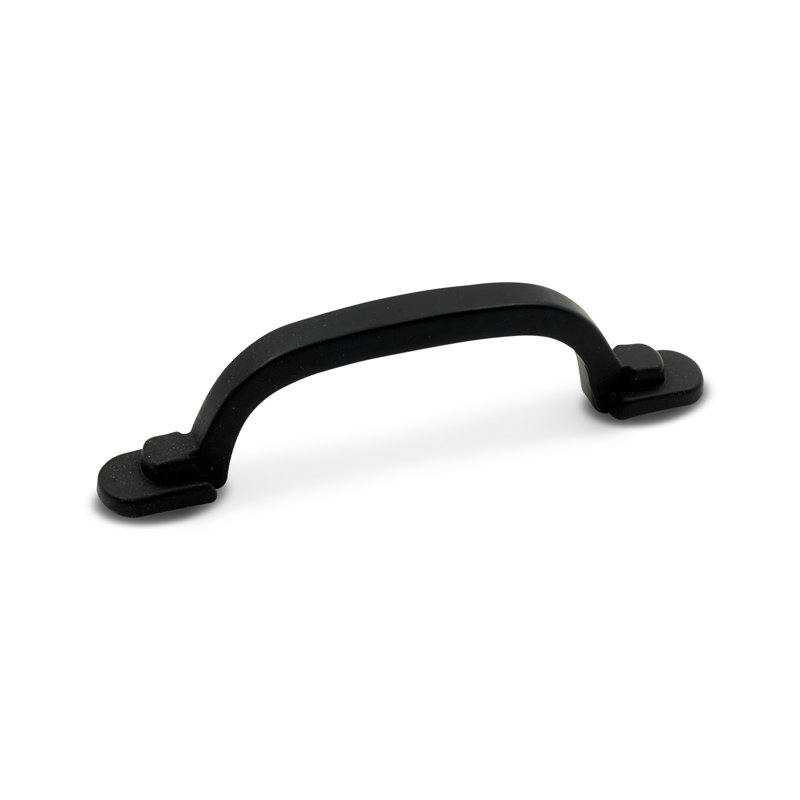 3" Center to Center Two Step Foot Rectangular Arch Pull CP Series, Black