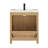 Bondi 30" Single Bathroom Vanity in Light Brown with White Artificial Drop-in Sink without Mirror