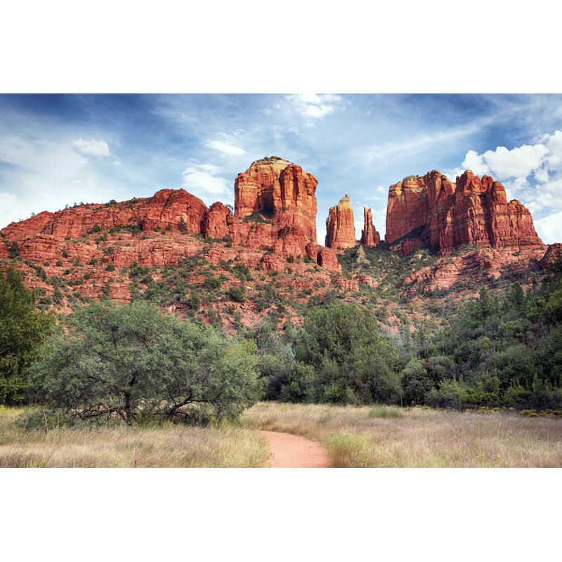 Jerseyville Famous Cathedral Rock - Wrapped Canvas Print, 30cm H x 46cm W x 3.8cm D