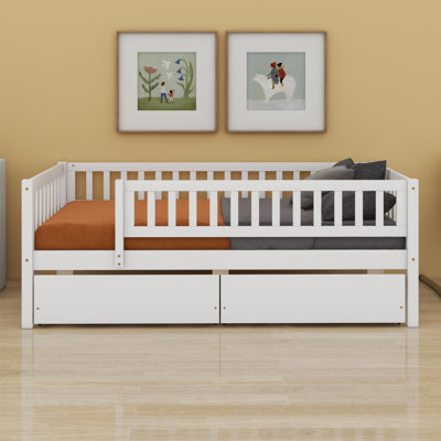 Daybed Wood Bed With Two Drawers