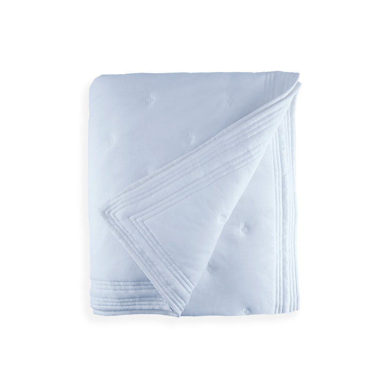 Tufted Quilt Coverlet, King, Sky