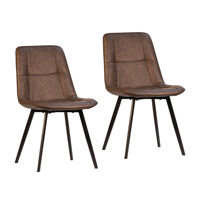Ronald PU Leather Upholstered Dining Chair (Set of 2)