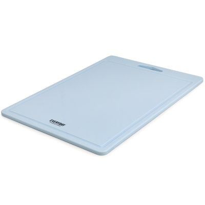 Martha Stewart Everyday Fayer 18in x 13in Polypropylene Cutting Board in Blue