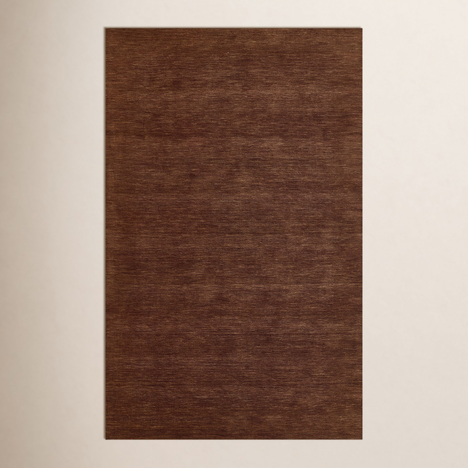 Althena Handmade Wool Copper Rug, Rectangle 9' x 12'