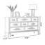 Buffet décoratif bleu en bois massif-146492270