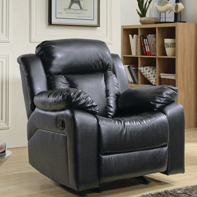 Springfield 38" Wide Faux Leather Manual Rocker Standard Recliner by Glory Furniture