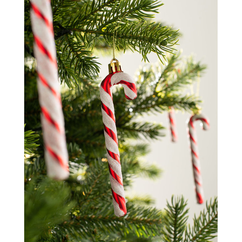 5.51cm Striped Plastic / Acrylic Bauble