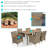 Robbie Rectangular 6 - Person 35.5" Long Dining Set with Cushions