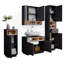 Jaslynne Freestanding and Wall Bathroom Storage Furniture Set-1787840129