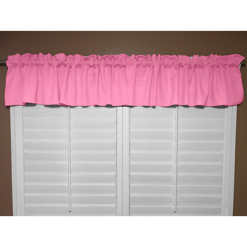 Cantonnière sur mesure l 58 po Pastorella, Rose, L 58 po x L 28 po