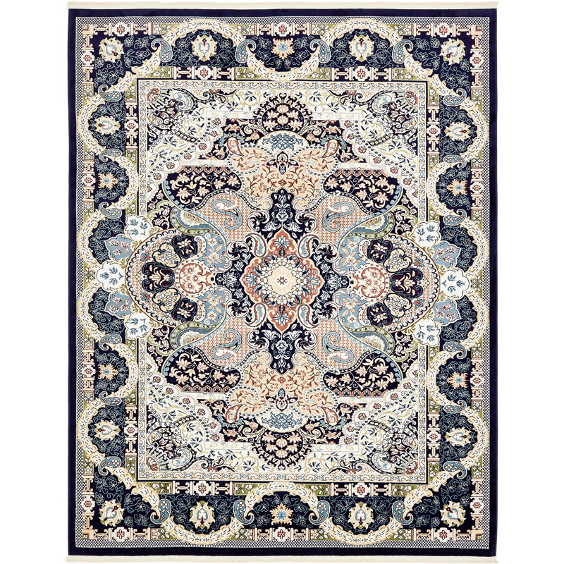 Eleanor Oriental Indoor Rug, Rectangle 3'1" x 5'3", Black