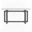 Painted Entryway Table With Pine Veneer, Unique Triple Rectangle Design, Thick Pine Legs, Versatile For Hallways And Living Rooms