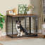 Meuble cage pour chien 47 po avec 3 portes, chenil pour grand et moyen chien-812791848