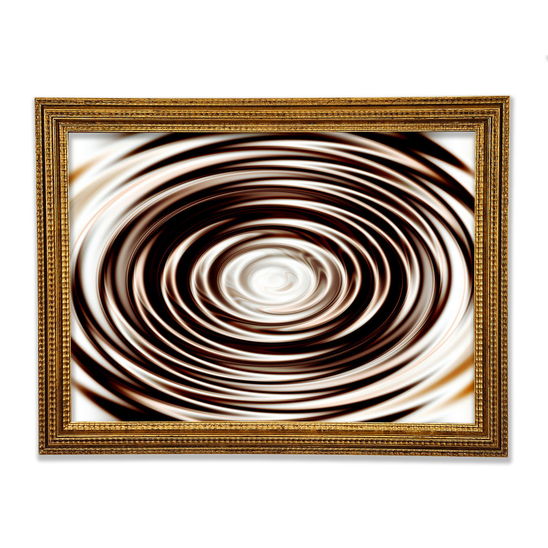 Gerahmtes Wandbild Perfect Chocolate Ripple