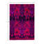 Tapis moderne noué à la main de conception unique - mauve 4 pi 2 po x 5 pi 10 po Modern
