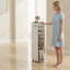 Armoire de rangement à cinq niveaux pour salle de bain mince, portable et ne nécessite aucune installation.