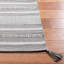 Tapis gris / ivoire en coton tissé à plat à la main Cumberland-51999565