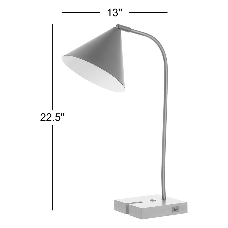Lampe de table Dalli, Noir, Noyer