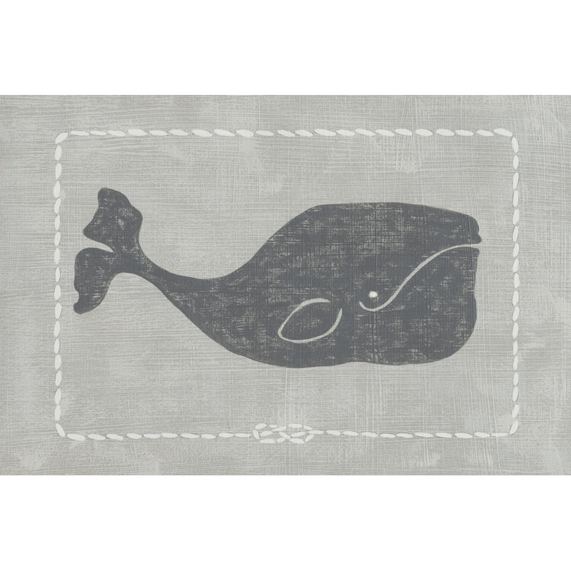 Whale of a Tale I 1 Piece Wrapped Canvas Painting, 30cm H x 46cm W