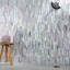 Matchstix Multicolor Glass Polished Mosaic Tile-731717586
