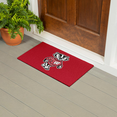 Tapis polychrome en PVC, 16 po x 28 po, Université du Wisconsin-Madison
