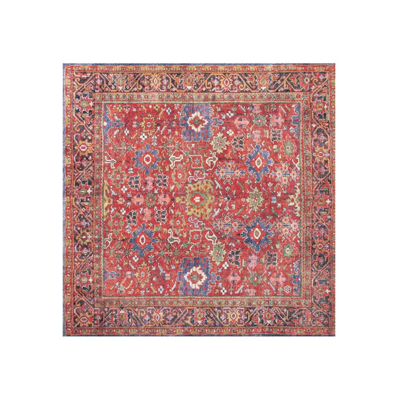 Tapis rouge Ottilie, Carré 7 pi 7 po