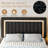  Modern Upholstered Platform Bed with Adjustable Headboard,Velvet Finish,Wide LED Lighted Headboard,No Box Spring Needed,Queen Size-29259293-29259264
