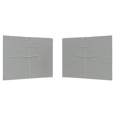 VidaXL Light Grey Side Wall for Canopy