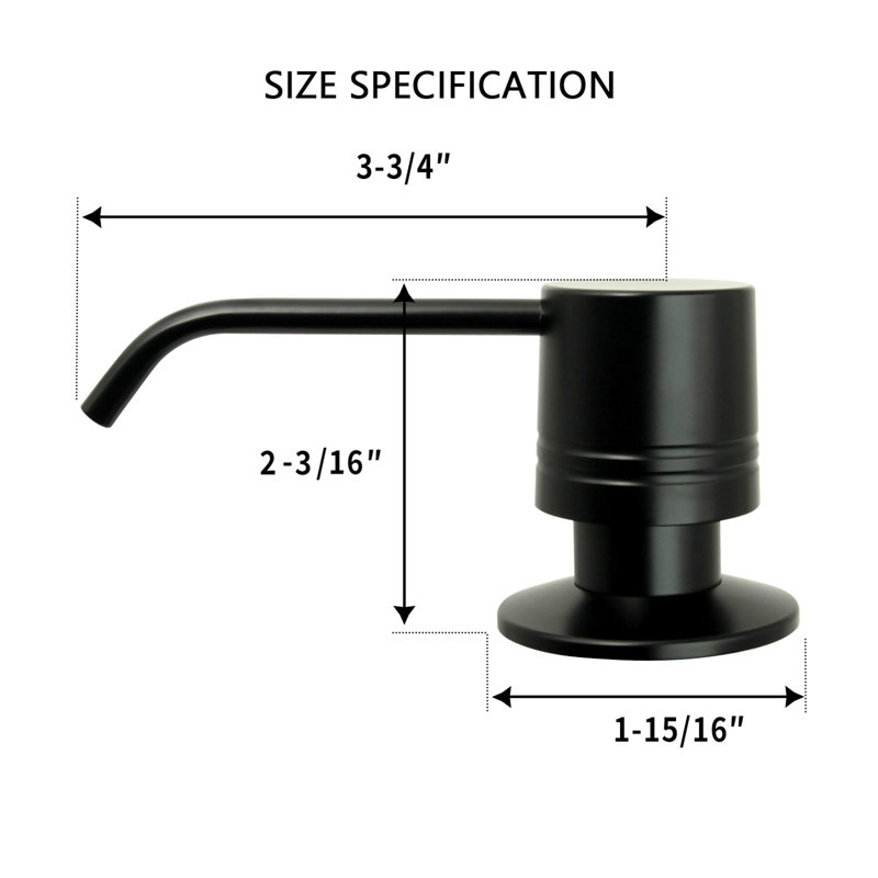 Soap Dispenser, Matte Black