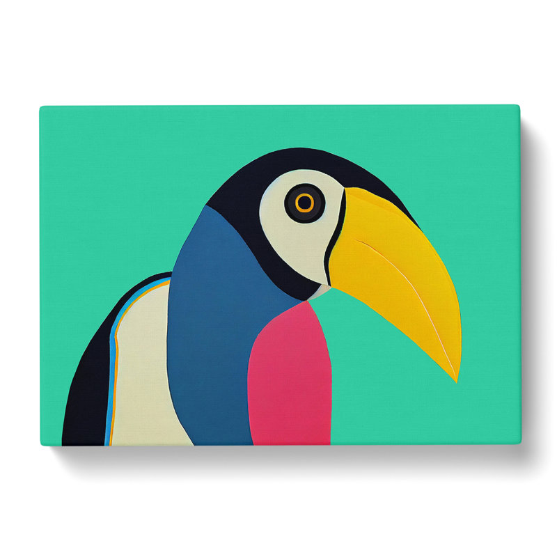 Toucan Bird Abstract Vol.1 - Wrapped Canvas, 40cm H x 60cm W x 3cm D