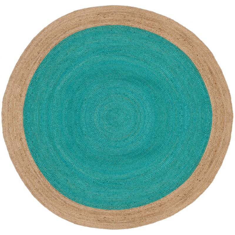 Vicksburg Natural Fiber Hand Woven Jute Solid Color Rug, Round 3'