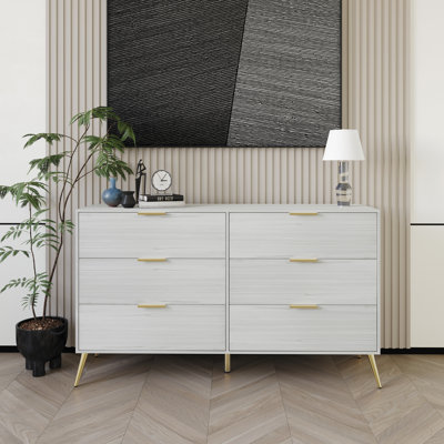 Rafiat 52.56'' W 6 - Drawer Dresser