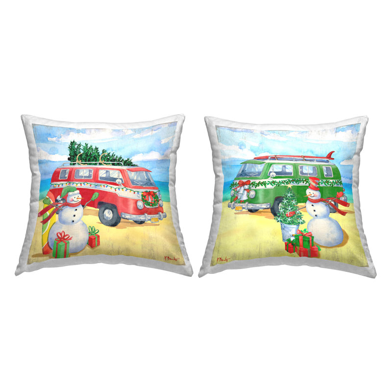  Housse et insert de coussin décoratif en polyester