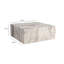 Table basse moderne Solimar, finition marbre Freesia, 35,4 po x 35,4 po x 17,7 po | 100% panneau de fibres à densité moyenne, épaisseur: 0,7 pouce | Design élégant et fonctionnel pour le salon et le salon, pièce de fantaisie élégante, parfaite pour les espaces contemporains-1637468470