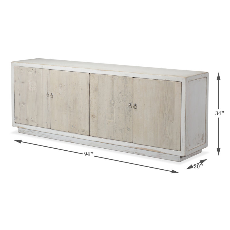 Dereck 94'' W Solid Wood Sideboard