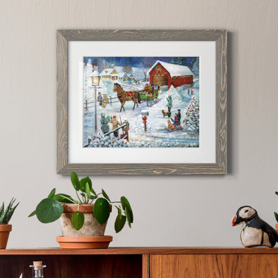 Sleigh Ride - Reproduction d'art graphique sur papier encadré