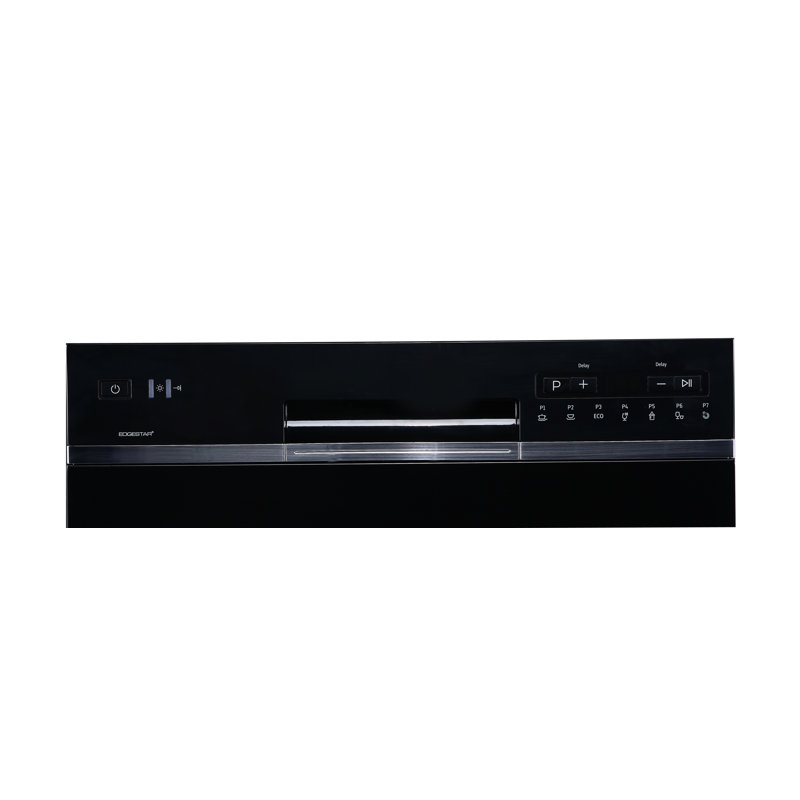 Lave-vaisselle de comptoir 6 couverts 21-5 / 8 pouces de large, Noir