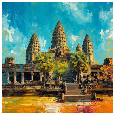 Rideaux de douche Angkor Wat