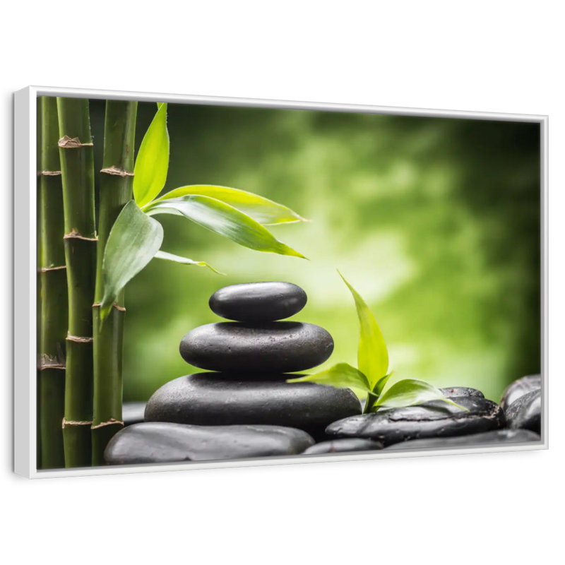 Spa zen, Cadre flottant blanc, 40 po x 27 po